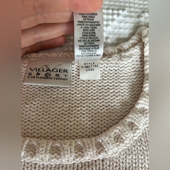 Vintage Liz Claiborne Sport American Flag Sweater Vest Size M 4th of July - Picture 4 of 12